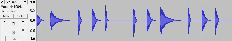 Compressed waveform